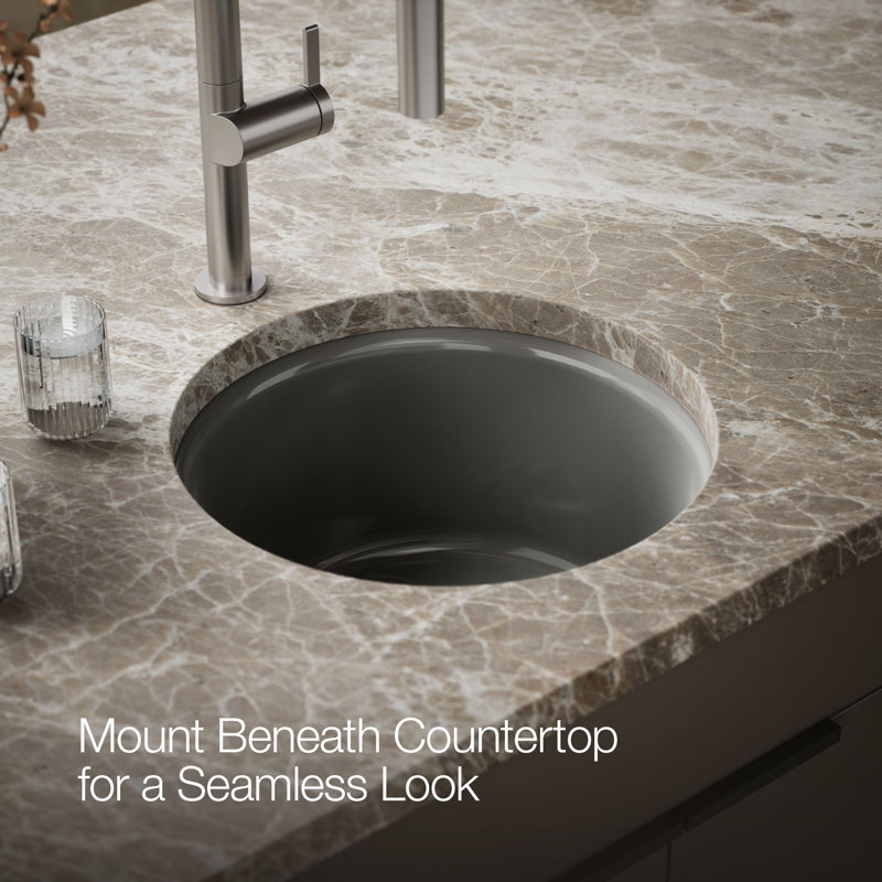 Porto Fino™ Top-Mount/Under-Mount Bar Sink, Thunder Gray