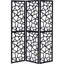 Paravent moderne noir 3 avec mosaïque complexe