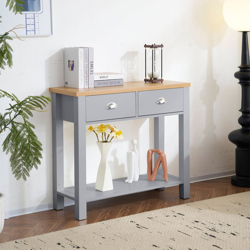Jacklyn 85cm Console Table, Grey