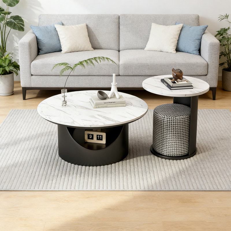 Caulkins, H 15,74 po x L 23,62 po x l 23,62 po, Noir