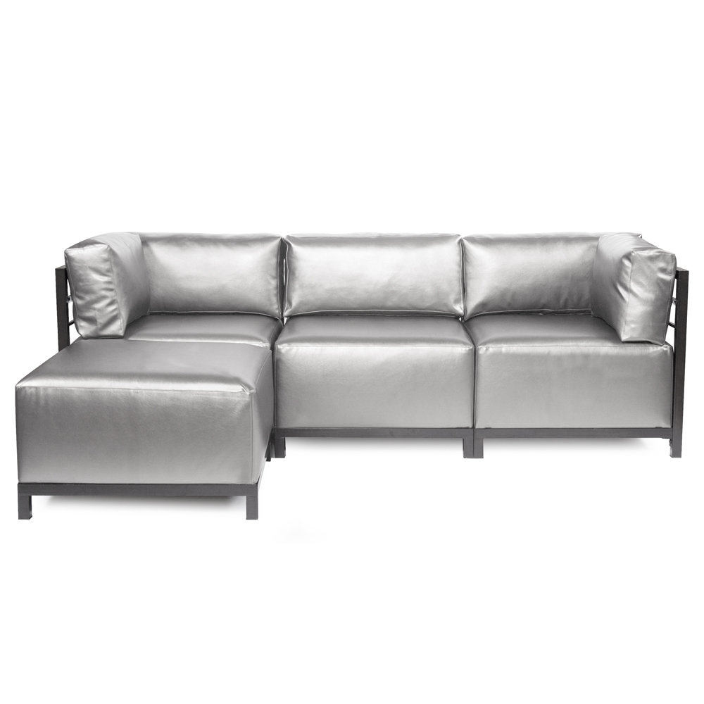 Woodsen Patio Sectional with Cushions Latitude Run® Frame 