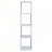 Sleek And Stylish 4-Tier Bookcase For Organized Display And Decor Enhancement-1444789397