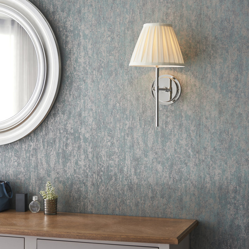 Eyal Armed Sconce, Bright Nickel
