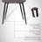 Waroona Contemporary Upholstered Dining Chair with Black Metal Legs-44179702