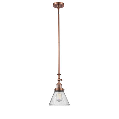 Luminaire suspendu conique à 1 lumière Harbert