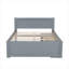 Lit plateforme double avec tiroir et deux tablettes-2083112031