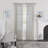 Girdhari 100% Polyester Crushed Voile Sheer Curtain Panel with Rod Pocket Top-1305866610-1305866614