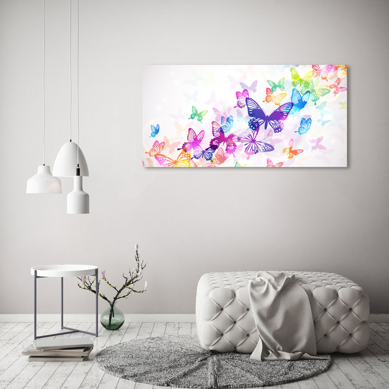 Colourful Butterflies - Wrapped Canvas Print