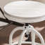 Tabouret de coiffeuse pivotant industriel à hauteur réglable