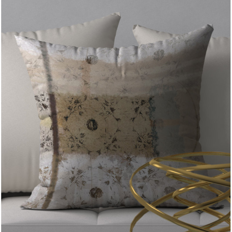 Geometric Reversible Throw Pillow, 24" x 24"