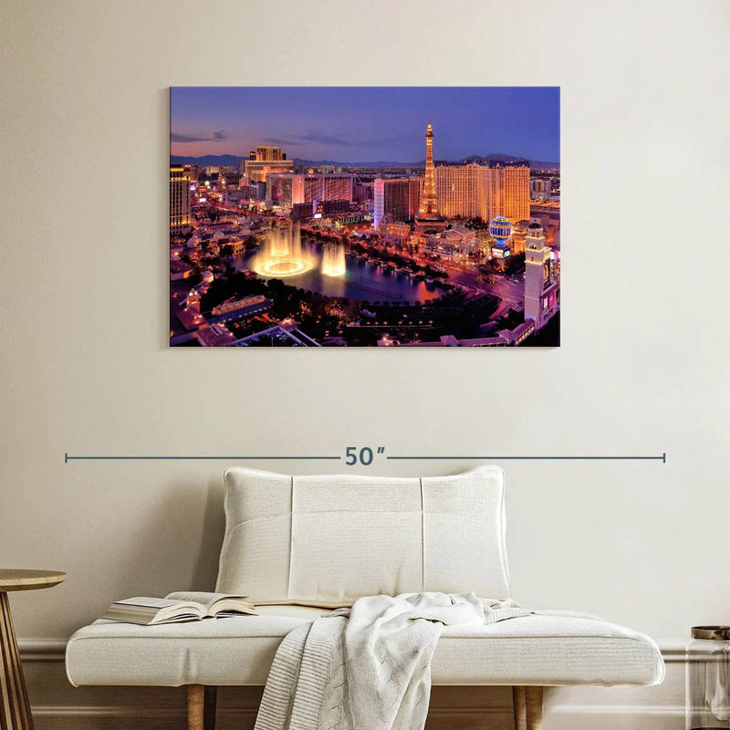 Sirci Las Vegas Night Glow, H 26 po x l 39 po