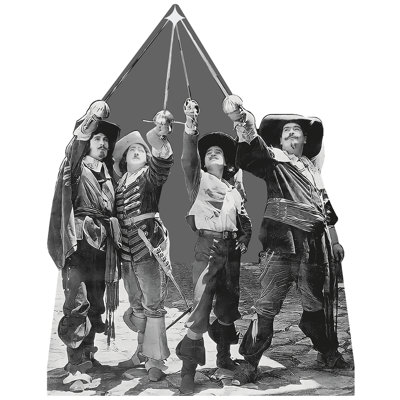 «Three Musketeers 1921 Film Cardup»