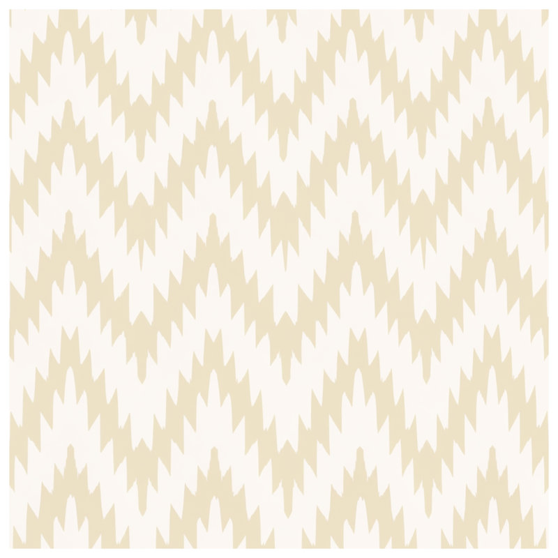 Beige Zigzag Pattern Double Sided Throw Pillows, 20 x 20 inches