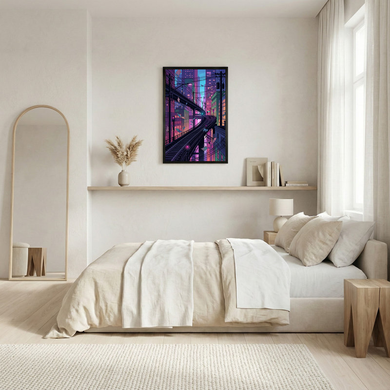 Art mural sur toile Curving, H 30 po x l 20 po