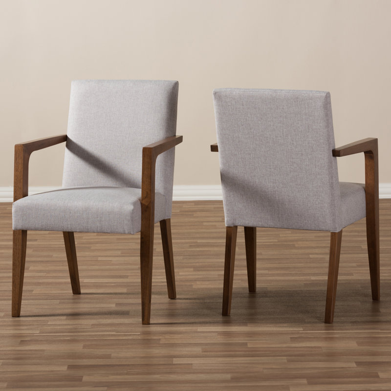 Fauteuil Keever, Polyester beige grisâtre