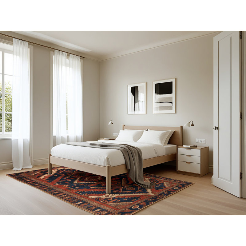 Tapis brun lavable à la machine, Rectangle 5 pi x 7 pi
