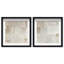 Vanilla Set Shadowbox Abstract Print by Oliver Gal, Black Frame, 12 x 12-161160970-161160979