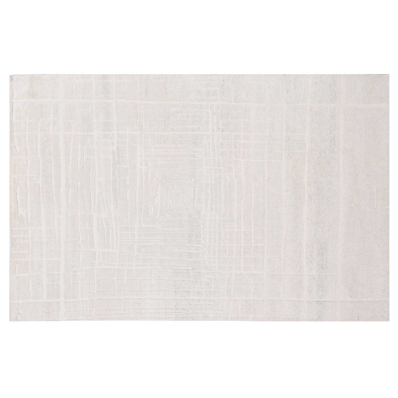 Contemporary, Stuart Street Collection Hand Knotted Wool Area Rug in White