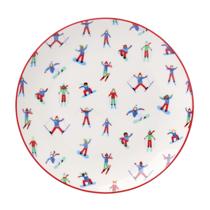 Oneida Snowbound 12-Piece Dinnerware Set, Service For 4