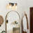 2-Light Hammered Glass Vanity Light