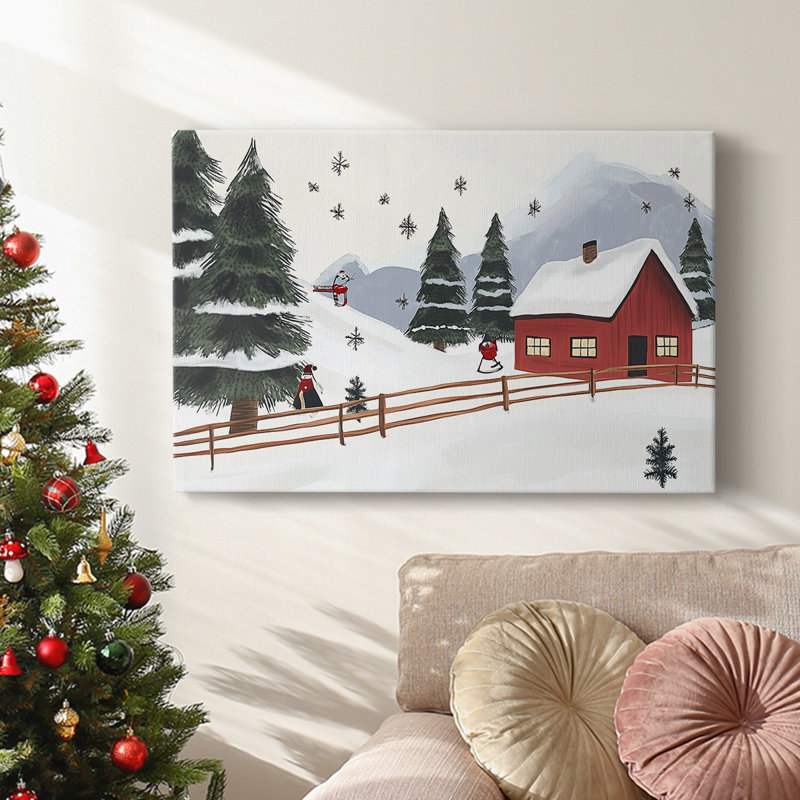 Christmas Holiday Arts - Toile tendue avec châssis XMA171428, H 8 po x l 12 po