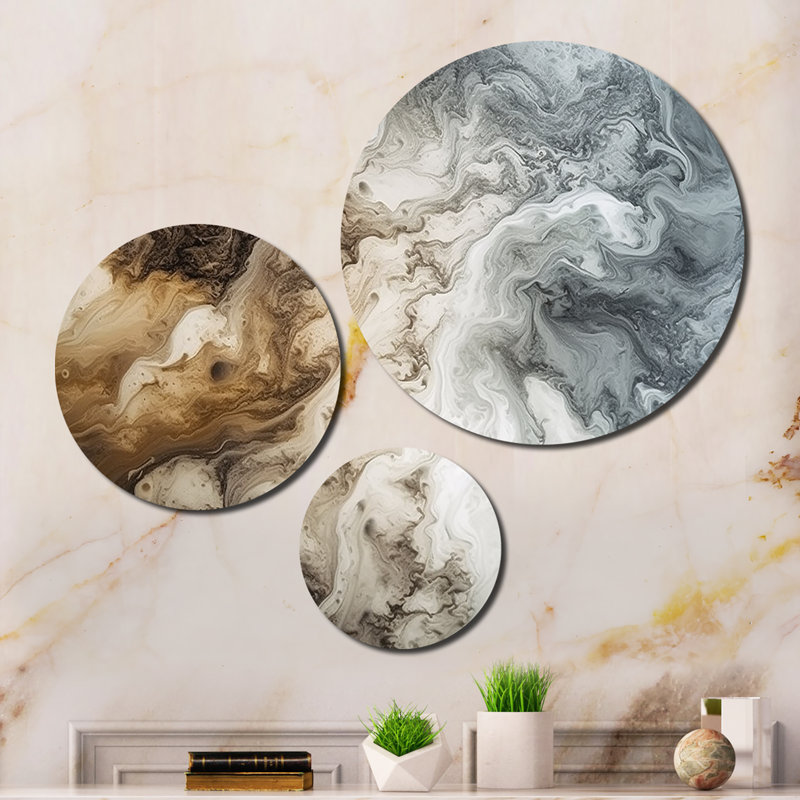 Abstract Wall Decor on Metal
