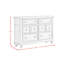 Commode 6 tiroirs Alcott Hill® Darothy en gris clair