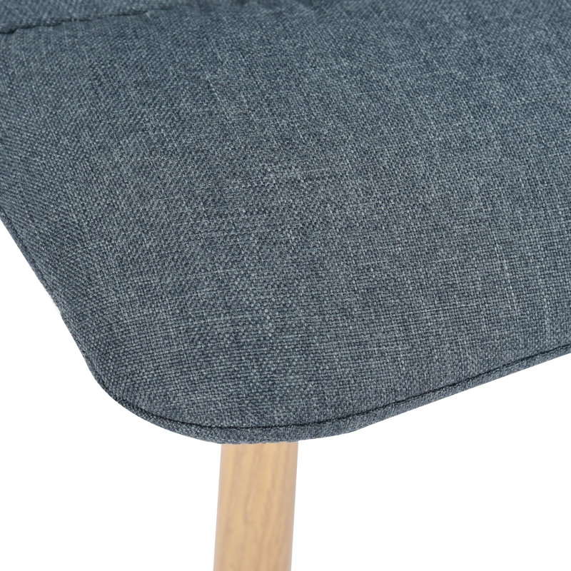 44cm H Fabric Upholstered Side Chair, Blue