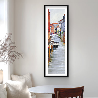 Venetian Landscape - Framed Matted Print for Bedroom Decor