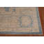Tapis bleu teint à la main Oushak