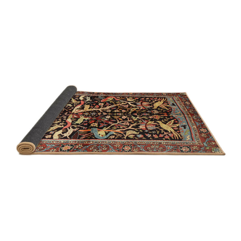 Tapis oriental noir, Rond 7 pi