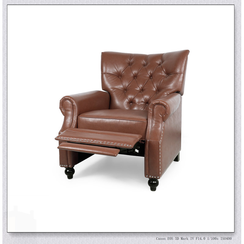 Luxueux fauteuil inclinable rembourré avec glissement en douceur et positions réglables pour un confort et une détente ultimes.