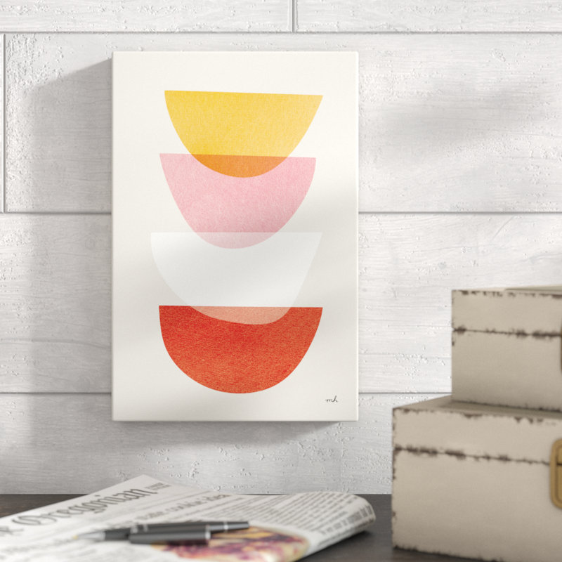 Balance III Warm 1 Piece Wrapped Canvas Wall Art, 30cm H x 20cm W