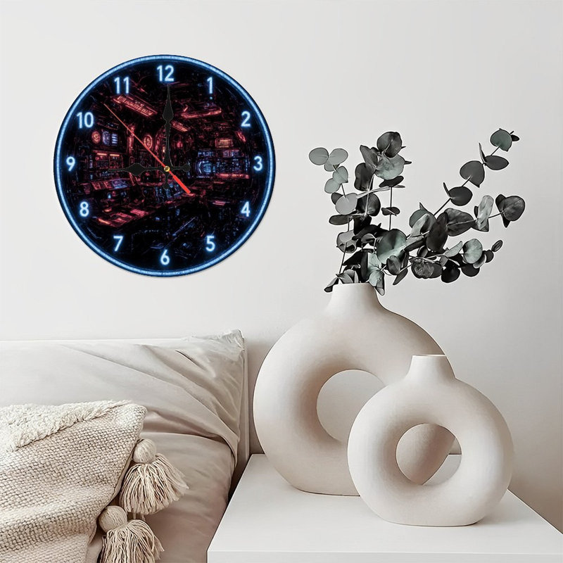Horloge de salle des machines futuriste