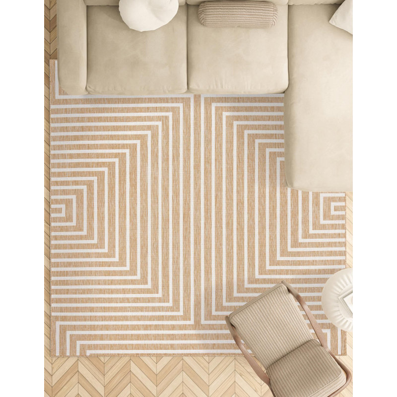 Tapis contemporain Nykeia, Carré 7 pi 10 po
