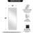 Inse Modern Rounded Rectangle Bathroom Vanity Mirror | Stainless Steel Frame-1664187101-1623595038