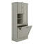 Armoire de rangement avec tablettes réglables et panier rabattable-1326037777