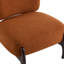 Méridienne Boucle en bois massif de 25,5 po - Orange élégante et confortable pour le salon, la chambre à coucher et le bureau-53265196