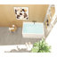 Baignoire autoportante en acrylique de 43 po avec siège: forme rectangulaire spacieuse, finition blanc brillant, trop-plein chromé et bonde escamotable