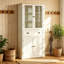 Engineered Wood 4 - Door Rectangle Accent Cabinet