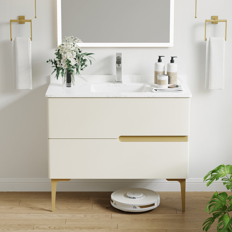 Lavabo de salle de bain en céramique Deltona