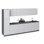 WALLKITCHENS - Cuisine complète classique en panneau de fibres à densité moyenne (panneau de fibres à densité moyenne) l 135 x P 24 x H 83 