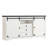 White Manufactured Wood Sideboard Cabinet