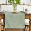 Sage Green Spring Table Runner 40x240 cm | Seasonal Summer Machine Washable Kitchen Dining Table Decoration for Home Party Decor-1282789951