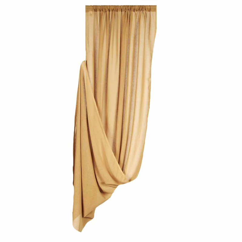 Schulter Cotton Room Curtain Single Panel, 86" W x 40" L