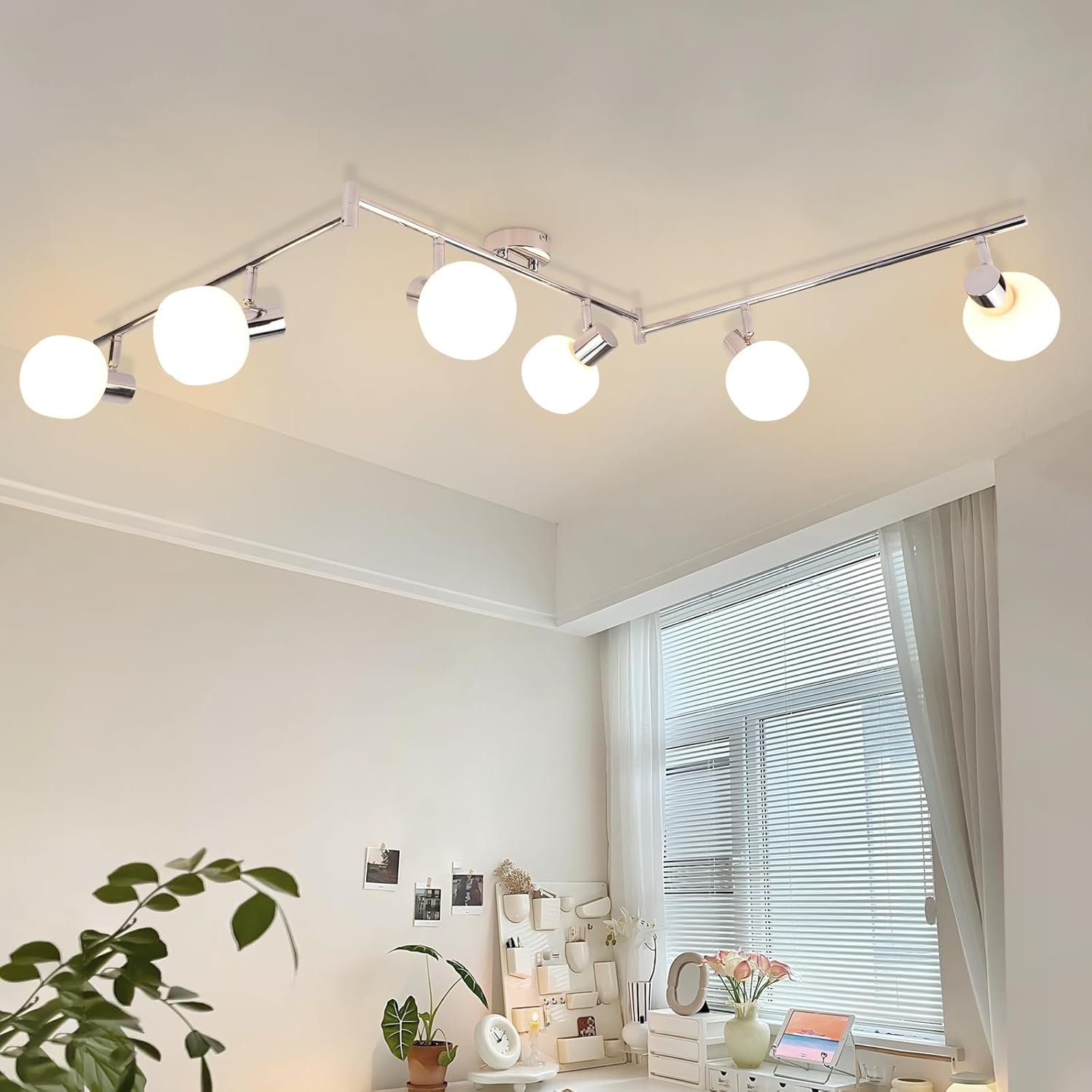 Metro Lane Ceiling spotlight 6-flame ceiling light living room ...