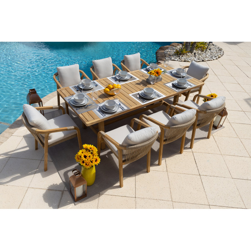 Darnasia 13 - Person Patio Conversation Set with Cushions