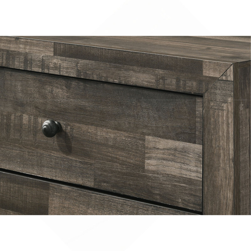 Commode et commode en bois avec tiroirs 1 pièce, Brun rustique