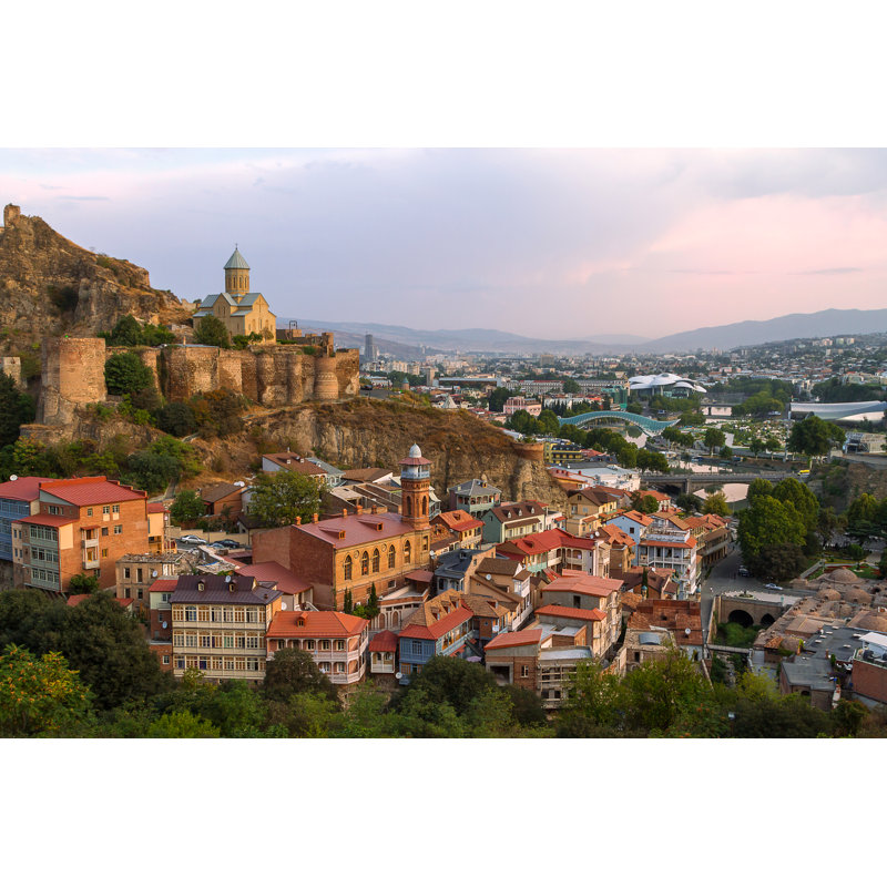 City View Of Tbilisi by Ozbalci - Wrapped Canvas Print, 30cm H x 46cm W