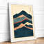 Mount Fuji in Layers Japandi Framed Print-2112807629-2112807622